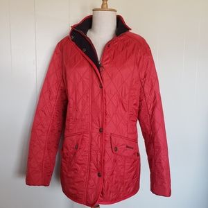 Barbour Red Cavalry Jacket size 12 Deep Claret